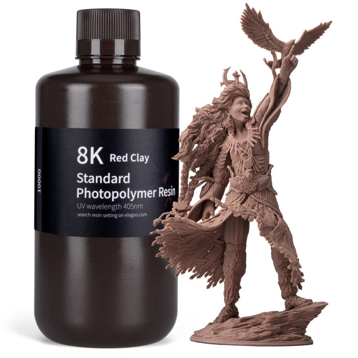 PRECOMMANDE - ELEGOO STANDARD 8K RESIN 1KG RED CLAY – Image 3