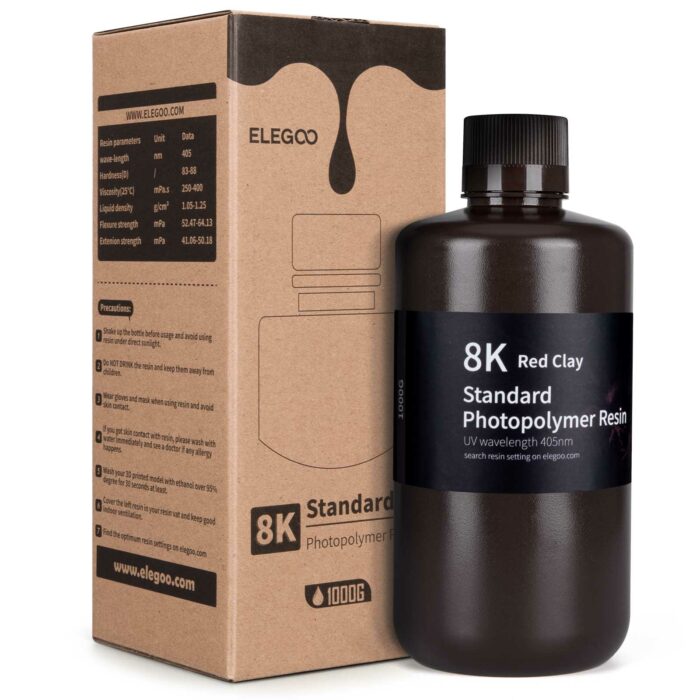 PRECOMMANDE - ELEGOO STANDARD 8K RESIN 1KG RED CLAY – Image 2